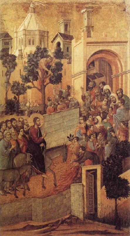 Christ Entering Jerusalem, Duccio di Buoninsegna